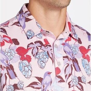 NWT Walter Hagen Men's Perfect 11 Novelty Print Golf Polo Size L MSRP $75